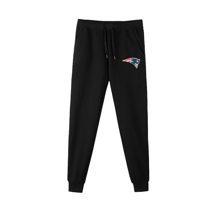 New England Patriots Black Men's Winter Thicken NFL Sports Pant