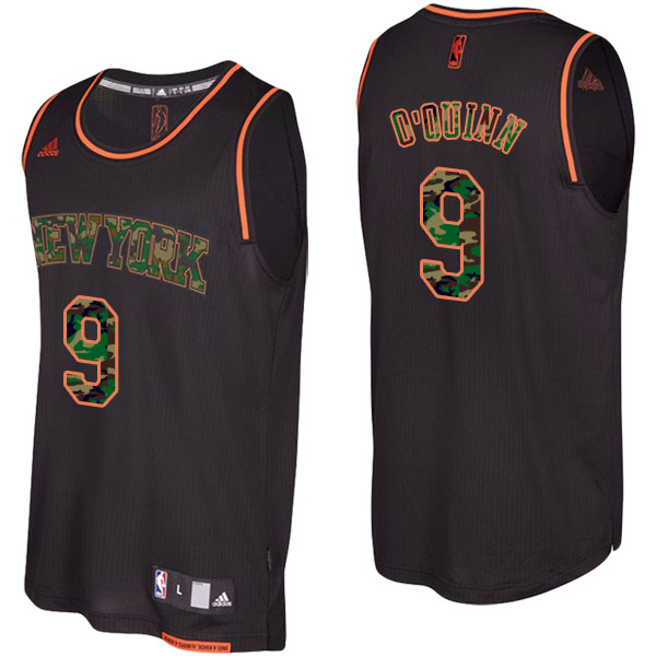 New York Knicks Kyle O Quinn Camo Fashion Swingman Black Jersey