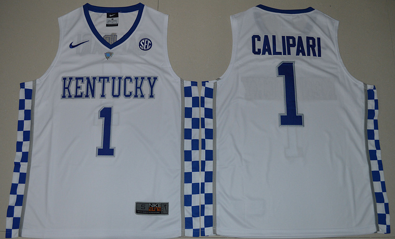  2017 Kentucky Wildcats Coach John Calipari 1 College Basketballs Hype Elite Jersey