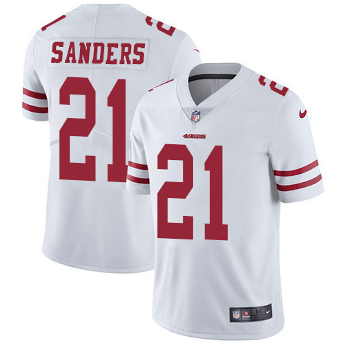  49ers 21 Deion Sanders White Vapor Untouchable Player Limited Jersey