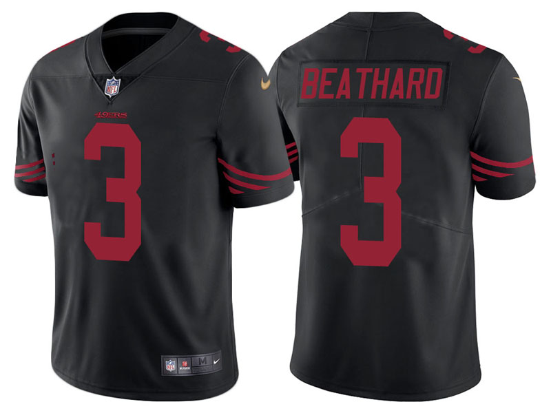  49ers 3 C. J. Beathard Black Vapor Untouchable Limited Jersey