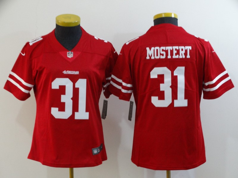 Nike 49ers 31 Raheem Mostert Red Women Vapor Untouchable Limited Jersey