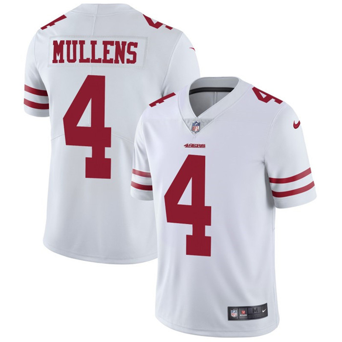  49ers 4 Nick Mullens White Vapor Untouchable Limited Jersey