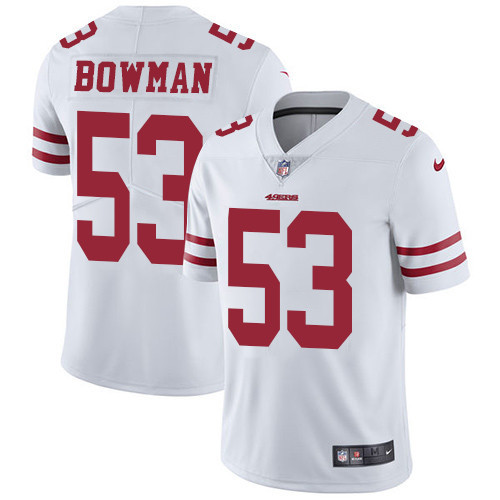  49ers 53 NaVorro Bowman White Vapor Untouchable Player Limited Jersey