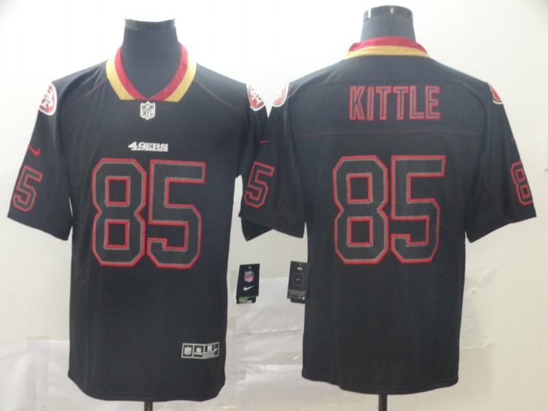 Nike 49ers 85 George Kittle Black Shadow Legend Limited Jersey