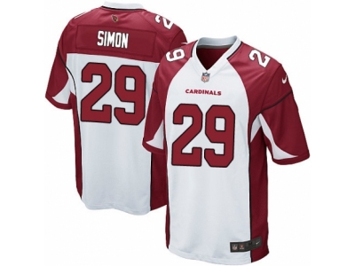  Arizona Cardinals 29 Tharold Simon Game White NFL Jersey