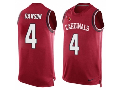  Arizona Cardinals 4 Phil Dawson Limited Red Player Name Number Tank Top NFL Jersey