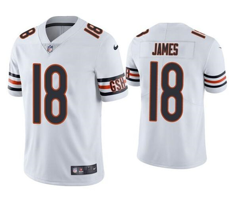 Nike Bears 18 Jesse James White Vapor Untouchable Limited Jersey