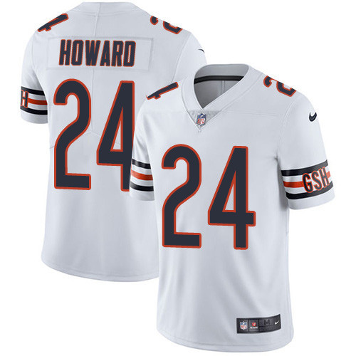  Bears 24 Jordan Howard White Vapor Untouchable Player Limited Jersey