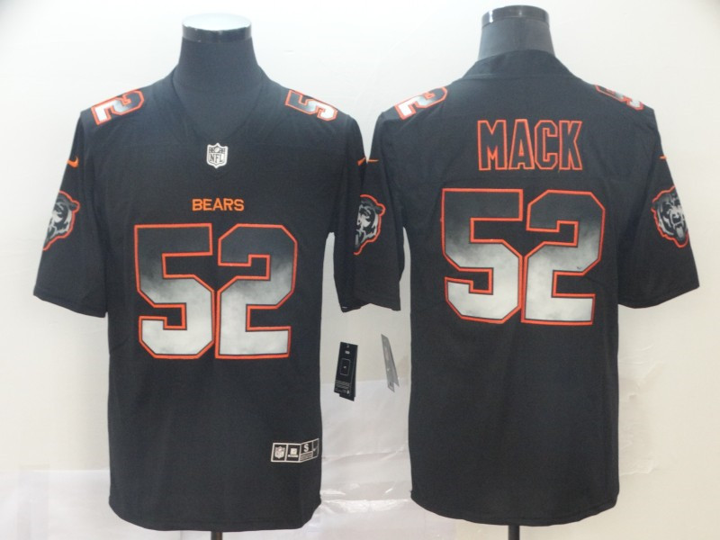 Nike Bears 52 Khalil Mack Black Arch Smoke Vapor Untouchable Limited Jersey