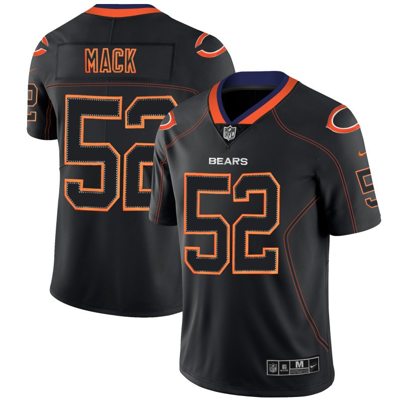  Bears 52 Khalil Mack Black Shadow Legend Limited Jersey