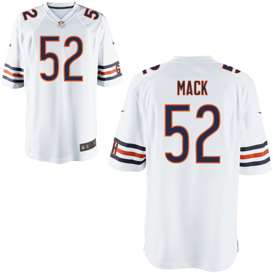  Bears 52 Khalil Mack White Elite Jersey