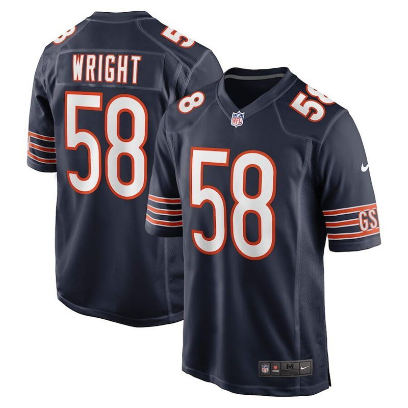 Nike Bears 58 Darnell Wright Navy 2023 NFL Draft Vapor Limited Jersey