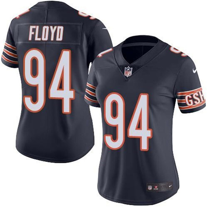  Bears 94 Leonard Floyd Navy Women Vapor Untouchable Limited Jersey