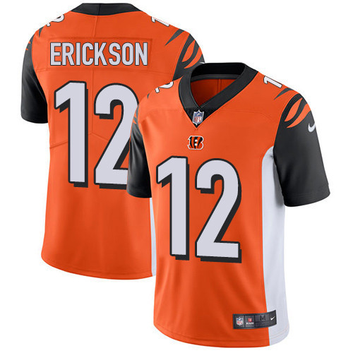  Bengals 12 Alex Erickson Orange Vapor Untouchable Player Limited Jersey