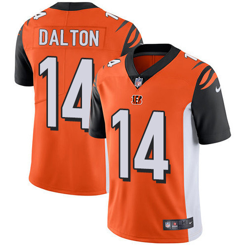  Bengals 14 Andy Dalton Orange Vapor Untouchable Player Limited Jersey