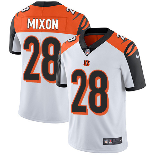  Bengals 28 Joe Mixon White Vapor Untouchable Player Limited Jersey