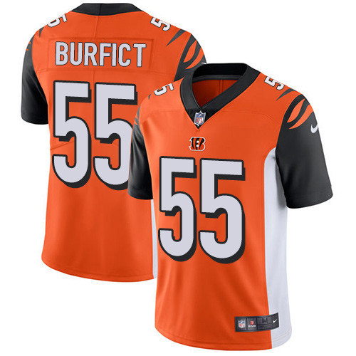  Bengals 55 Vontaze Burfict Orange Vapor Untouchable Player Limited Jersey