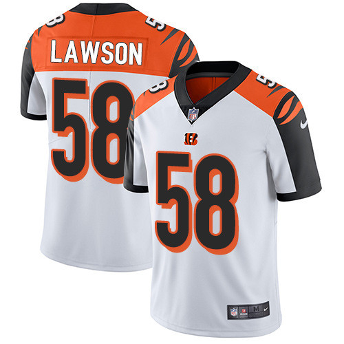  Bengals 58 Carl Lawson White Vapor Untouchable Player Limited Jersey