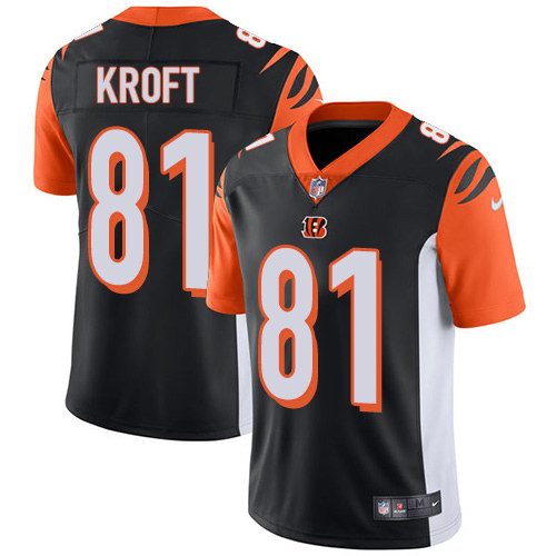  Bengals 81 Tyler Kroft Black Vapor Untouchable Limited Jersey