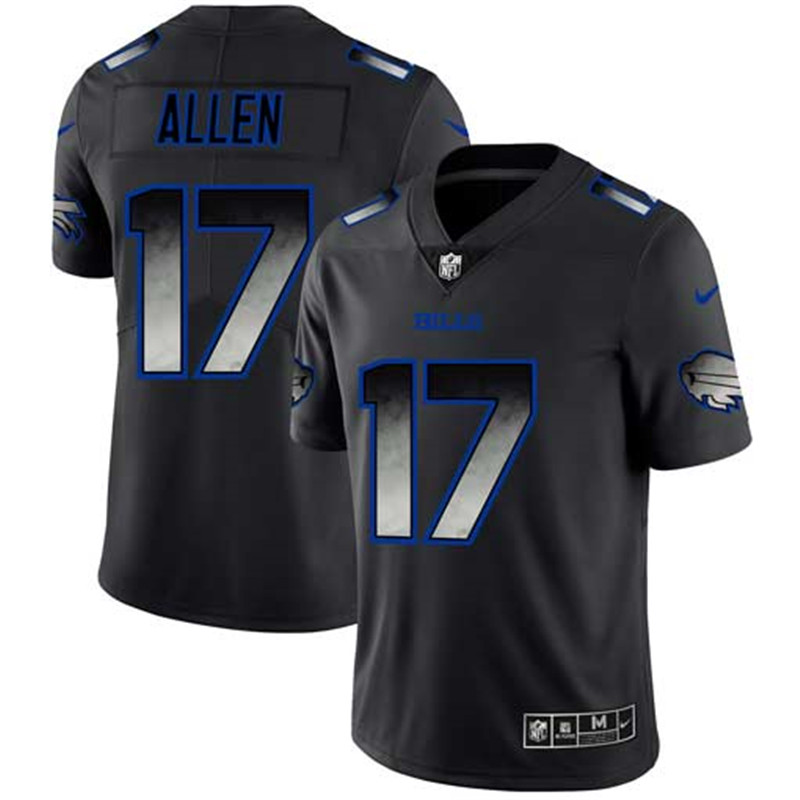 Nike Bills 17 Josh Allen Black Arch Smoke Vapor Untouchable Limited Jersey