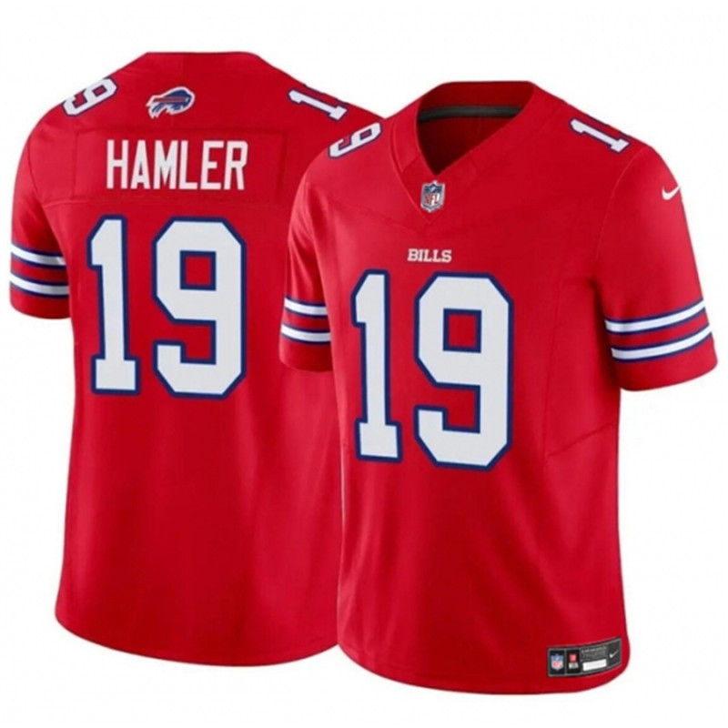 Nike Bills 19 KJ Hamler Red 2024 FUSE Vapor Untouchable Limited Stitched Football Jersey