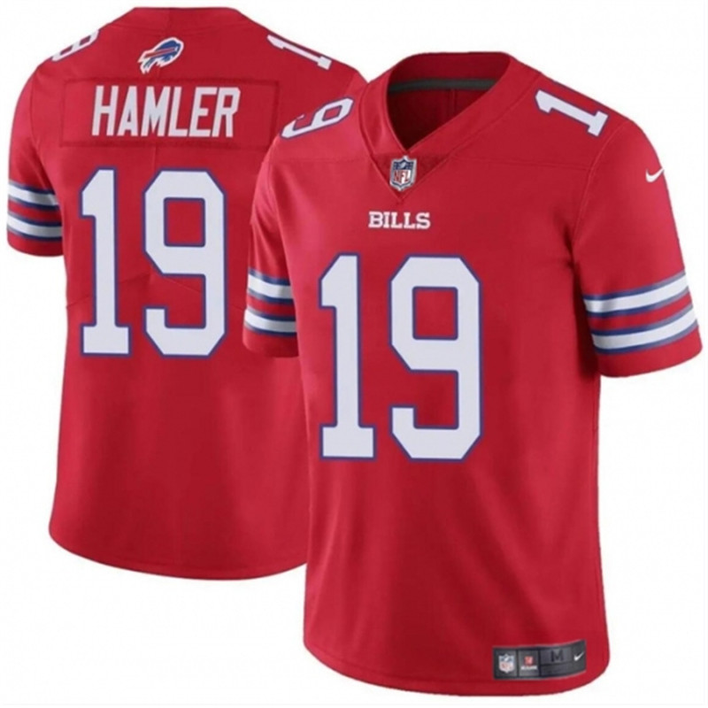 Nike Bills 19 KJ Hamler Red 2024 Vapor Untouchable Limited Stitched Football Jersey
