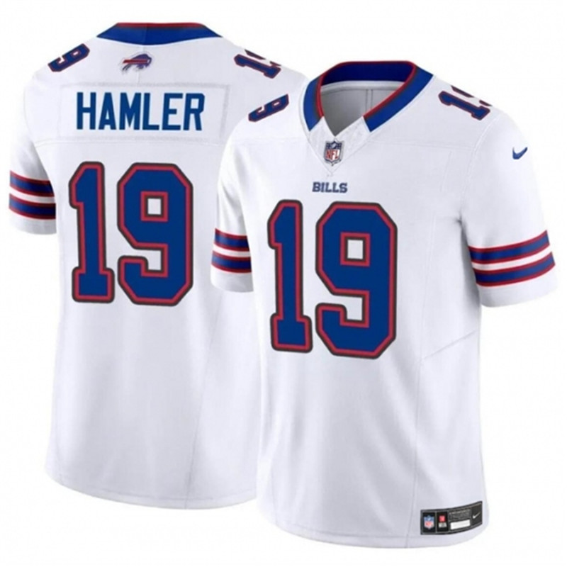 Nike Bills 19 KJ Hamler White 2024 FUSE Untouchable Limited Stitched Football Jersey