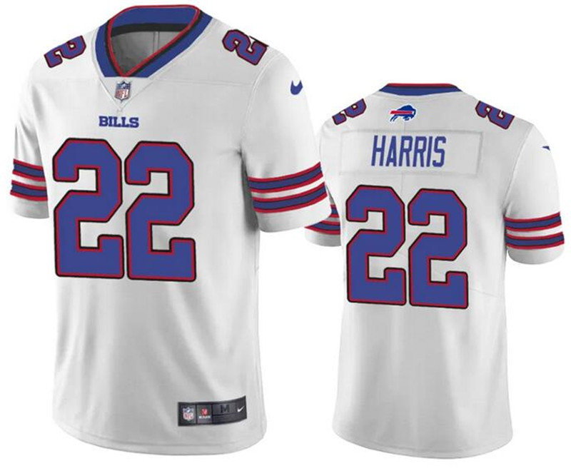 Nike Bills 22 Damien Harris White Vapor Untouchable Limited Jersey