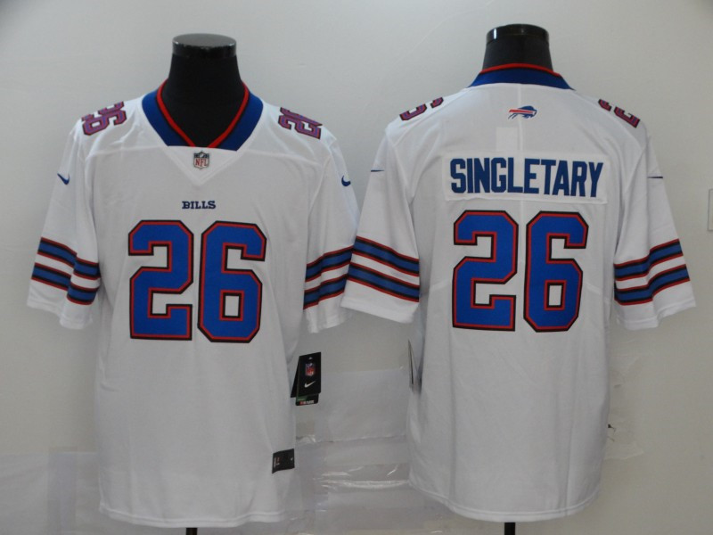 Nike Bills 26 Devin Singletary White Vapor Untouchable Limited Jersey