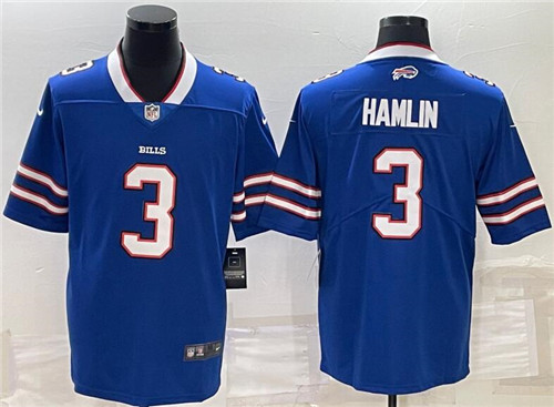 Nike Bills 3 Damar Hamlin Royal Vapor Untouchable Limited Jersey