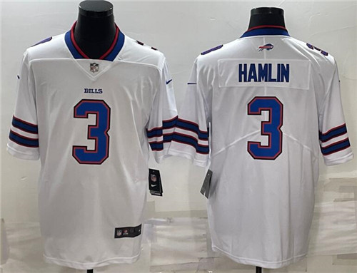 Nike Bills 3 Damar Hamlin White Vapor Untouchable Limited Jersey