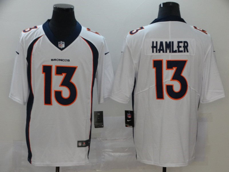 Nike Broncos 13 KJ Hamler White 2020 NFL Draft Vapor Untouchable Limited Jersey