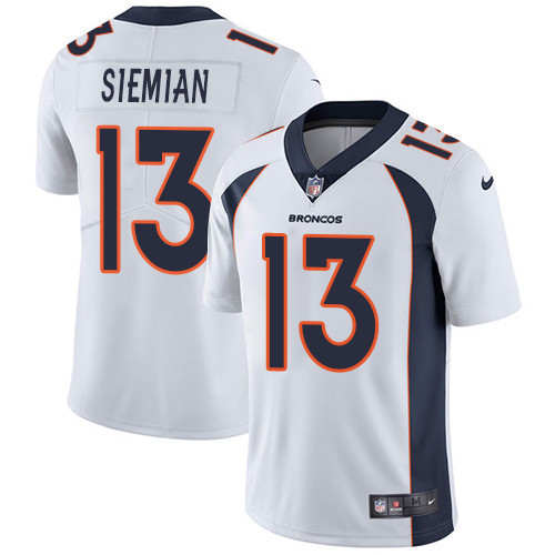  Broncos 13 Trevor Siemian White Vapor Untouchable Player Limited Jersey