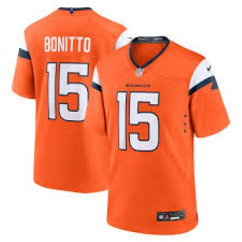 Nike Broncos 15 Bonitto Orange Vapor Untouchable Limited Jersey