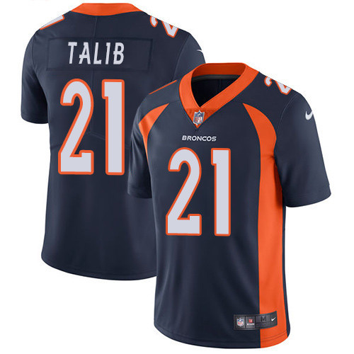  Broncos 21 Aqib Talib Navy Vapor Untouchable Player Limited Jersey