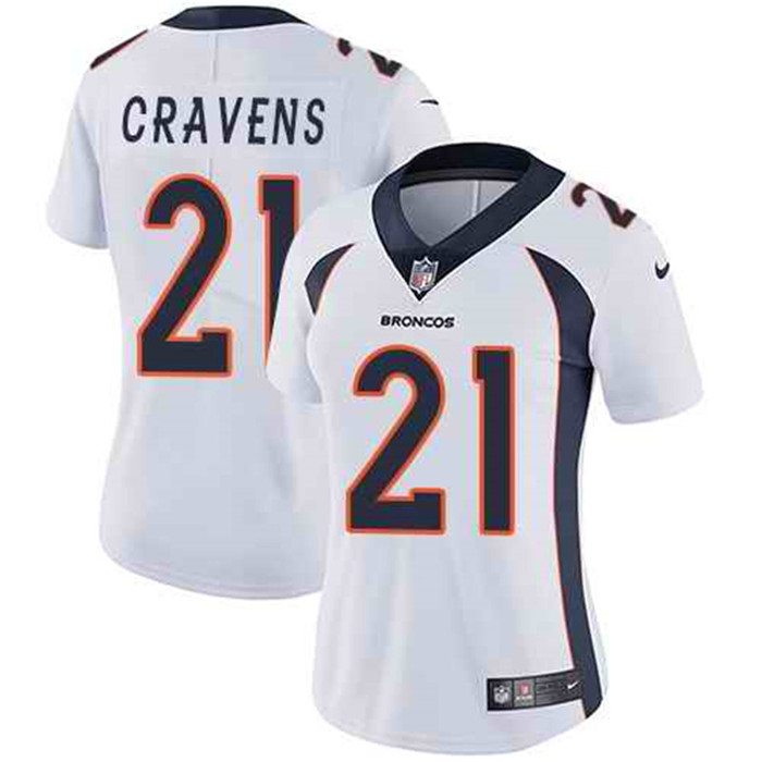  Broncos 21 Su'a Cravens White Women Vapor Untouchable Limited Jersey