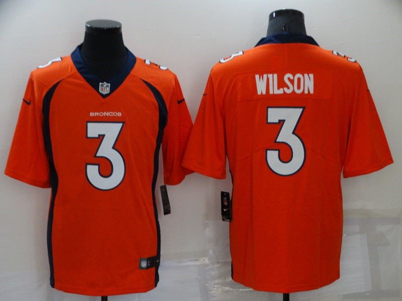 Nike Broncos 3 Russell Wilson Orange Youth Vapor Untouchable Limited Jersey