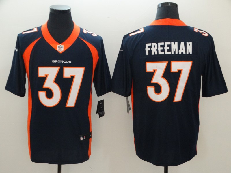  Broncos 37 Royce Freeman Navy Alternate Vapor Untouchable Limited Jersey