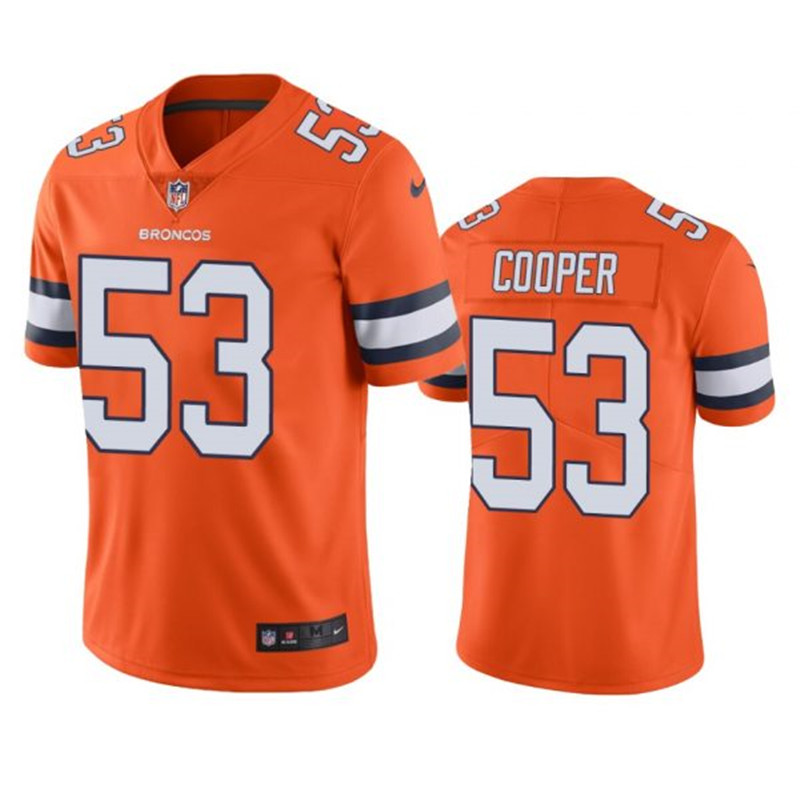 Nike Broncos 53 Jonathon Cooper Orange Color Rush Limited Jersey