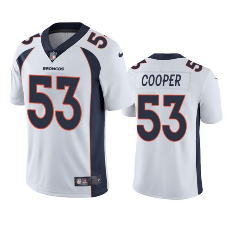 Nike Broncos 53 Jonathon Cooper White Vapor Untouchable Limited Jersey