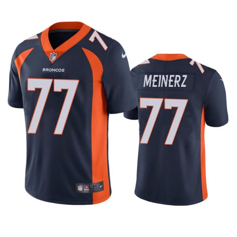 Nike Broncos 77 Quinn Meinerz Navy Vapor Untouchable Limited Jersey