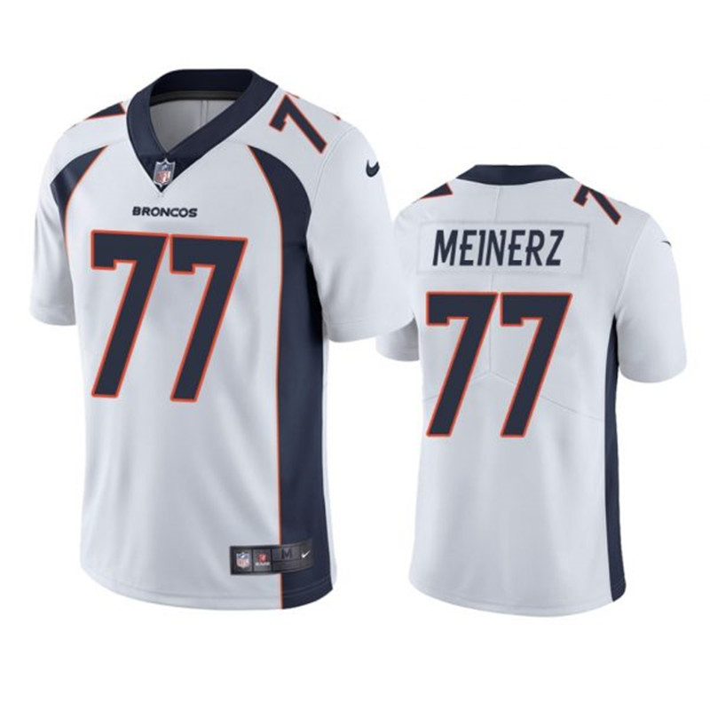 Nike Broncos 77 Quinn Meinerz White Vapor Untouchable Limited Jersey