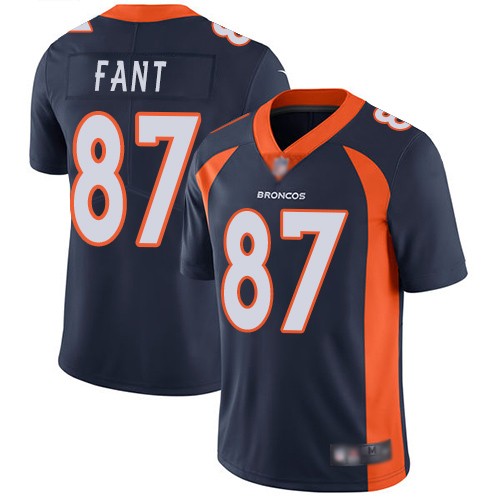 Nike Broncos 87 Noah Fant Navy 2019 NFL Draft First Round Pick Vapor Untouchable Limited Jersey