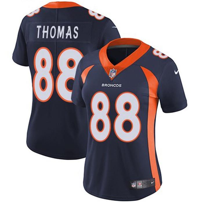  Broncos 88 Demaryius Thomas Navy Women Vapor Untouchable Limited Jersey