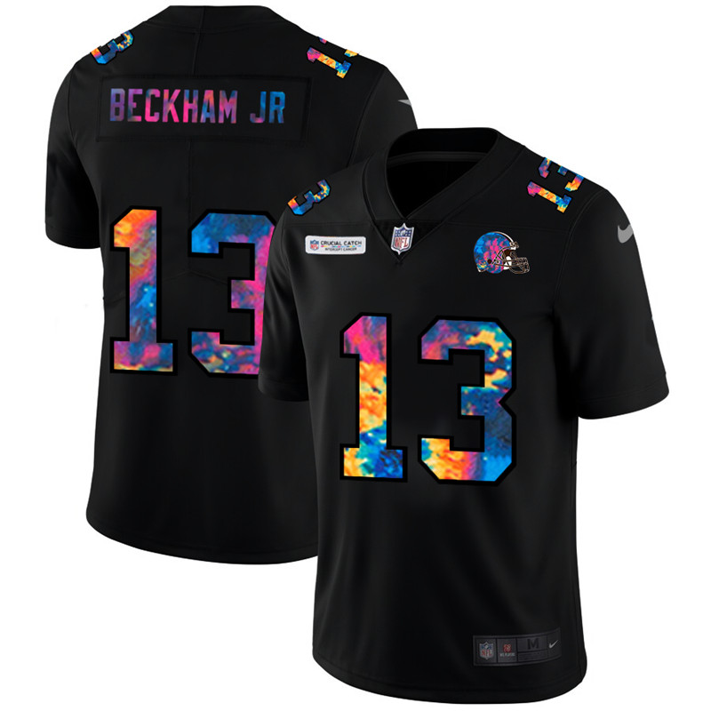 Nike Browns 13 Odell Beckham Jr. Black Vapor Untouchable Fashion Limited Jersey