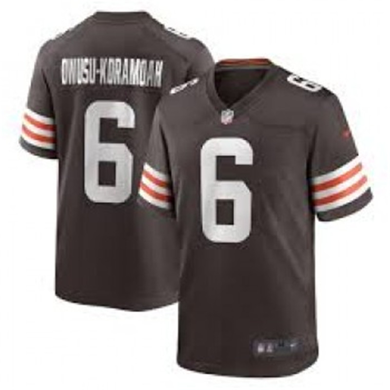Nike Browns 6 Owusu Koramoah Brown Vapor Untouchable Limited Men Jersey