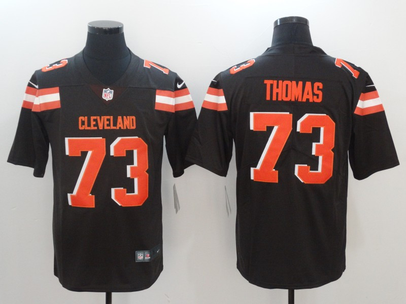  Browns 73 Joe Thomas Brown Vapor Untouchable Player Limited Jersey