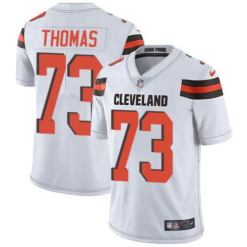  Browns 73 Joe Thomas White Vapor Untouchable Player Limited Jersey