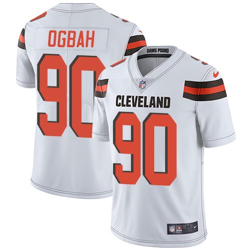  Browns 90 Emmanuel Ogbah White Vapor Untouchable Limited Jersey